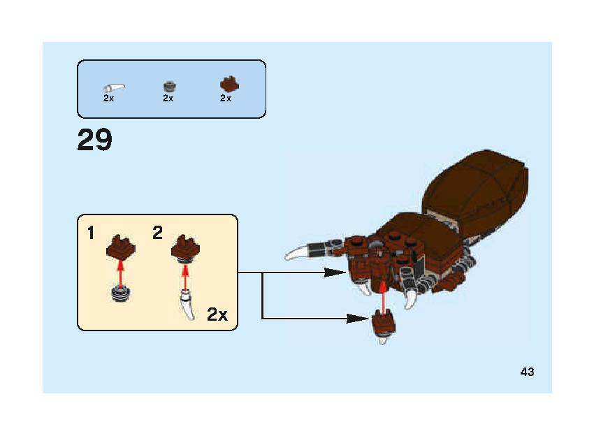 Aragog's Lair 75950 LEGO information LEGO instructions 43 page
