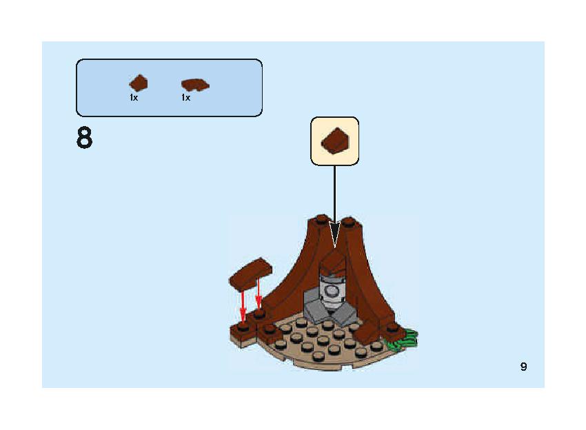 Aragog's Lair 75950 LEGO information LEGO instructions 9 page