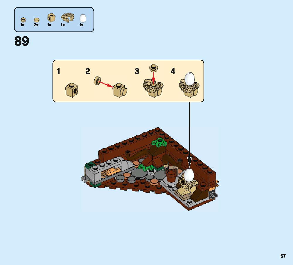 ニュートの魔法動物アドベンチャー 75952 レゴの商品情報 レゴの説明書・組立方法 57 page