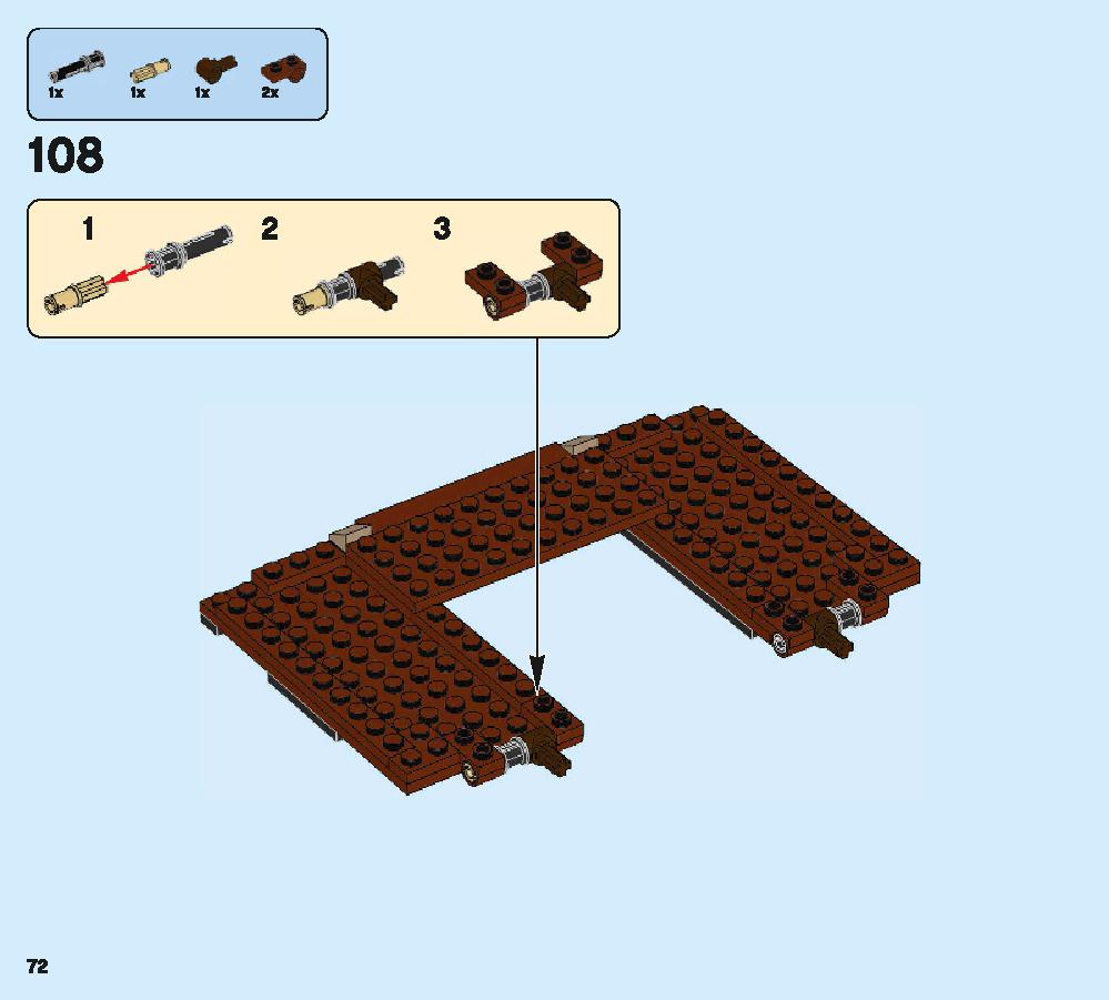 ニュートの魔法動物アドベンチャー 75952 レゴの商品情報 レゴの説明書・組立方法 72 page