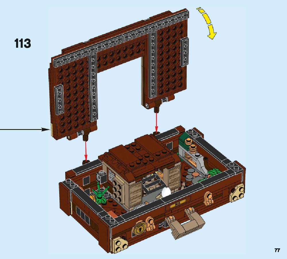 ニュートの魔法動物アドベンチャー 75952 レゴの商品情報 レゴの説明書・組立方法 77 page