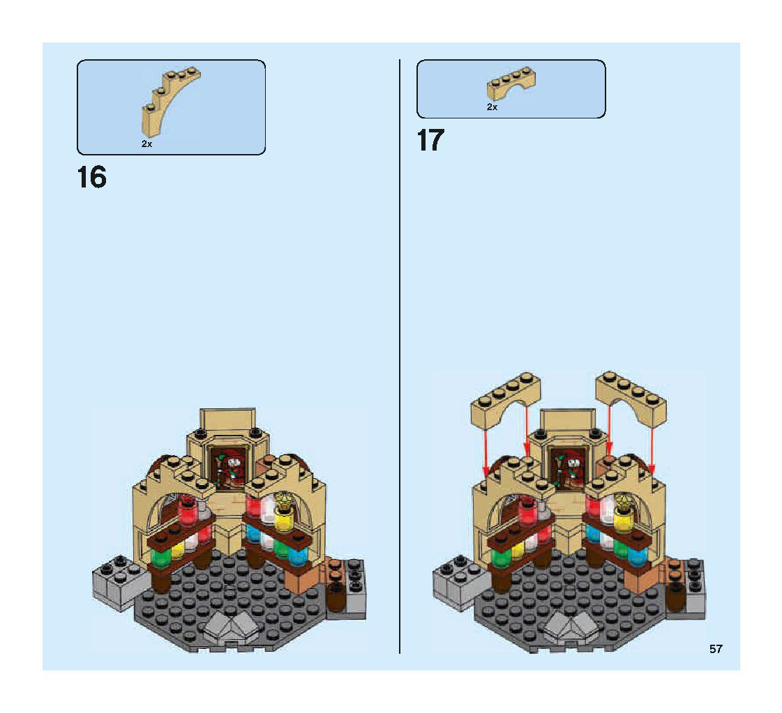 空飛ぶフォード・アングリア 75953 レゴの商品情報 レゴの説明書・組立方法 57 page