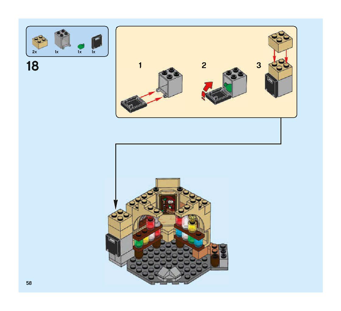 空飛ぶフォード・アングリア 75953 レゴの商品情報 レゴの説明書・組立方法 58 page