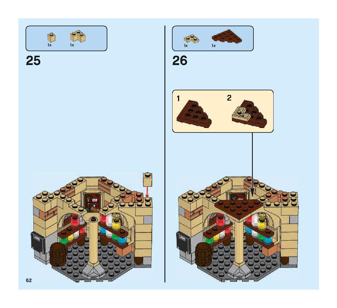 空飛ぶフォード・アングリア 75953 レゴの商品情報 レゴの説明書・組立方法 62 page
