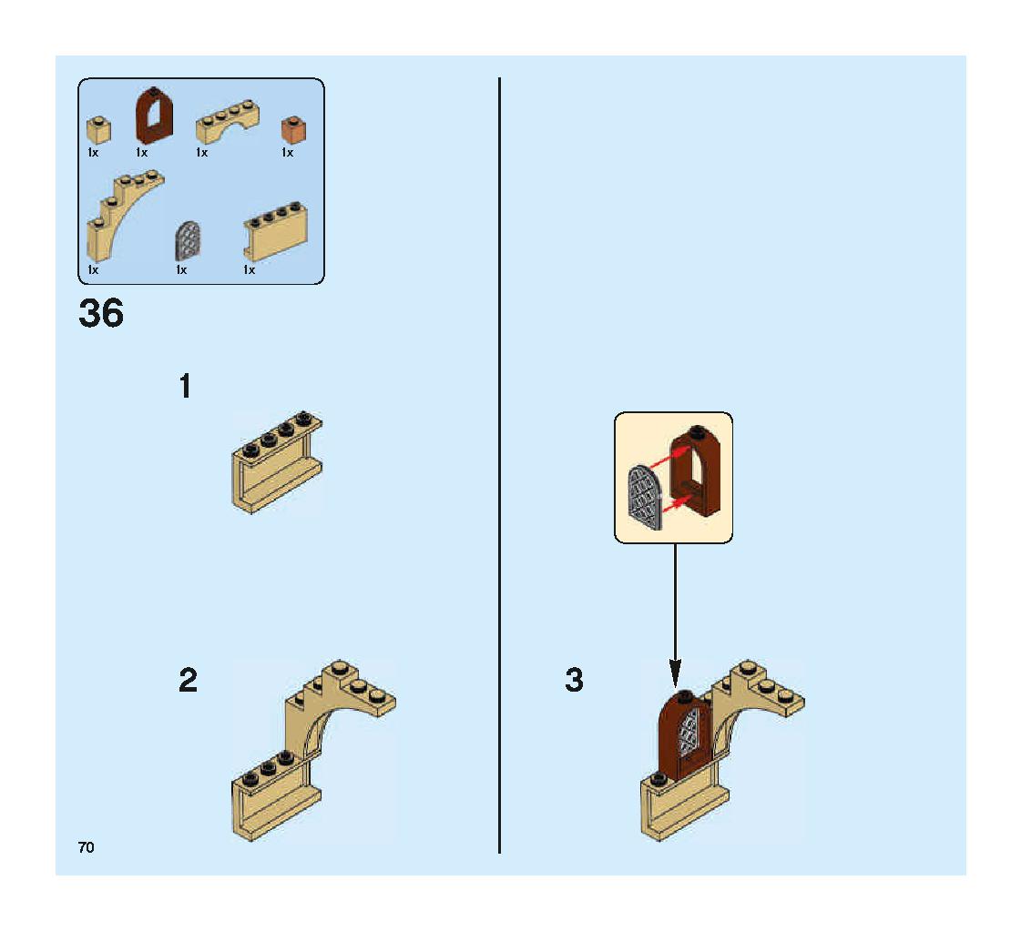 空飛ぶフォード・アングリア 75953 レゴの商品情報 レゴの説明書・組立方法 70 page