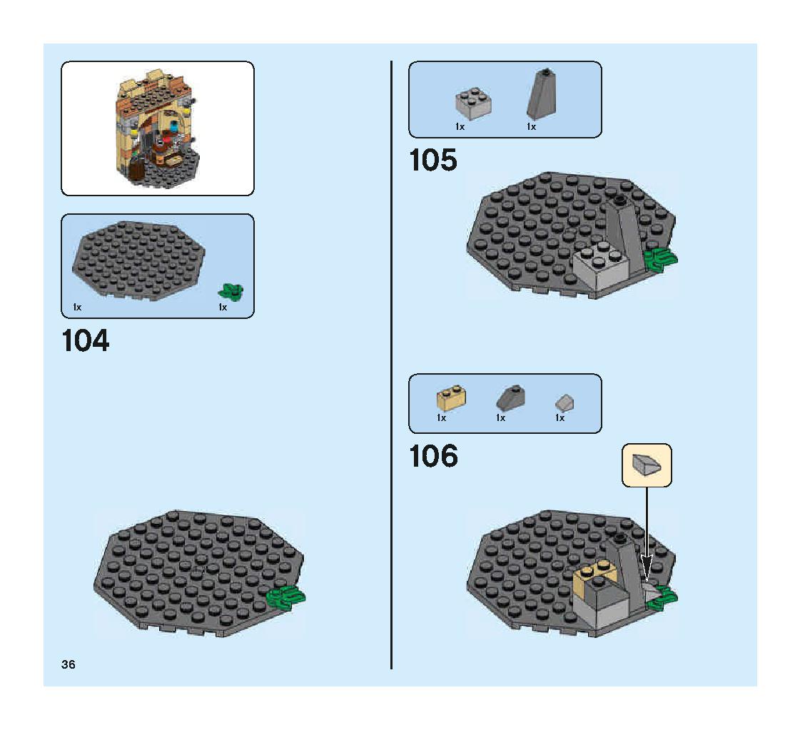空飛ぶフォード・アングリア 75953 レゴの商品情報 レゴの説明書・組立方法 36 page