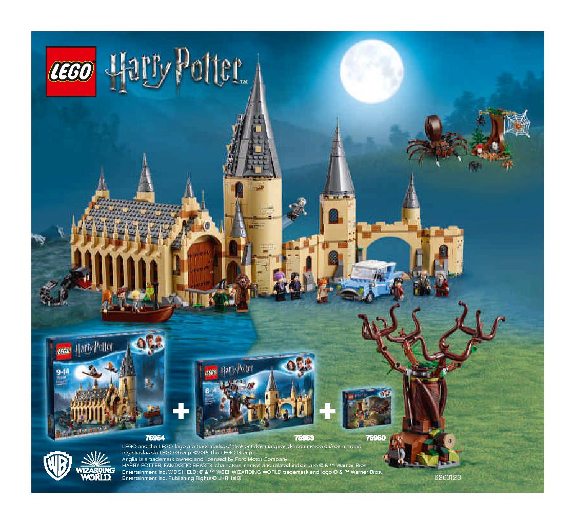 Hogwarts Whomping Willow 75953 LEGO information LEGO instructions 64 page