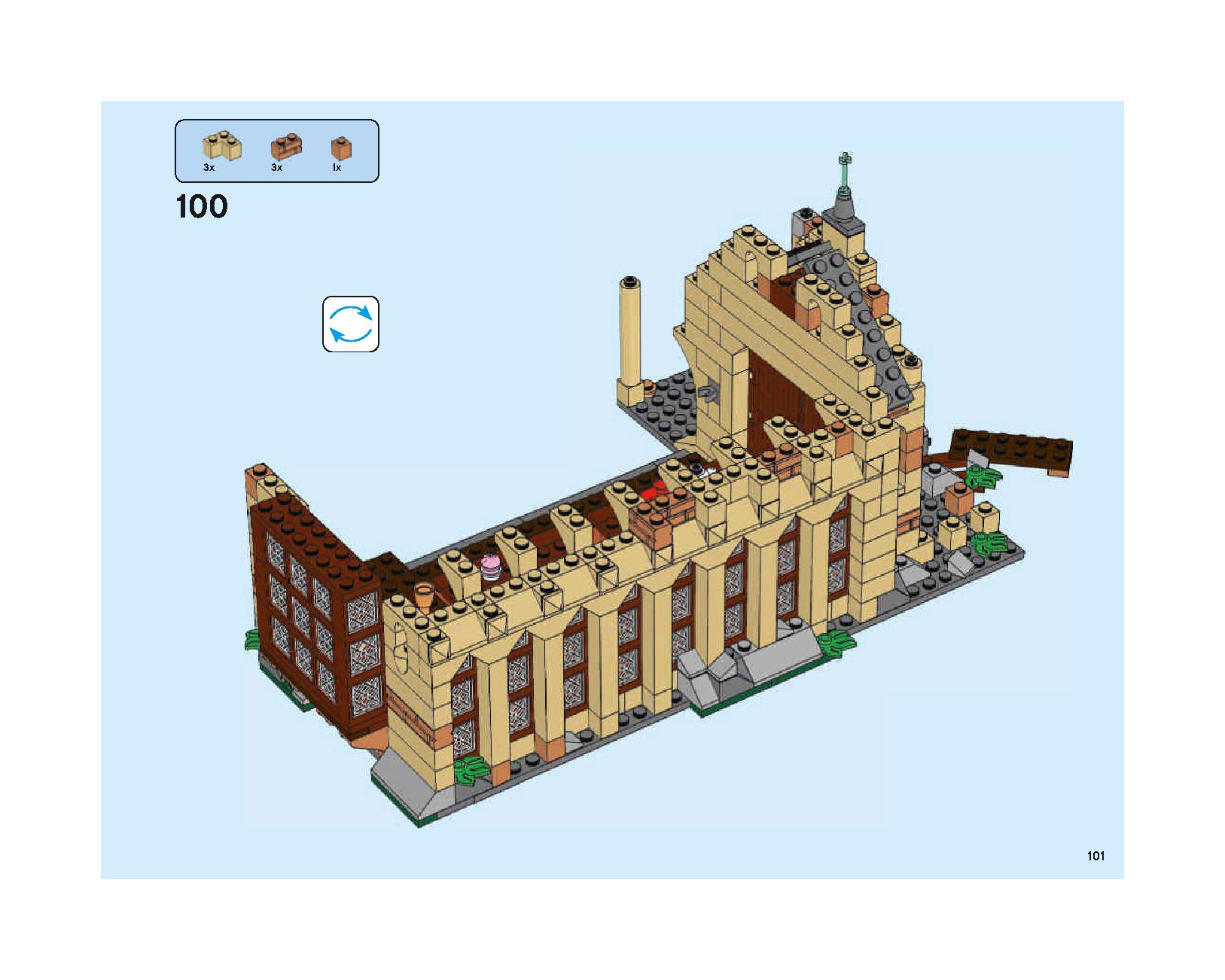 ホグワーツの大広間 75954 レゴの商品情報 レゴの説明書・組立方法 101 page