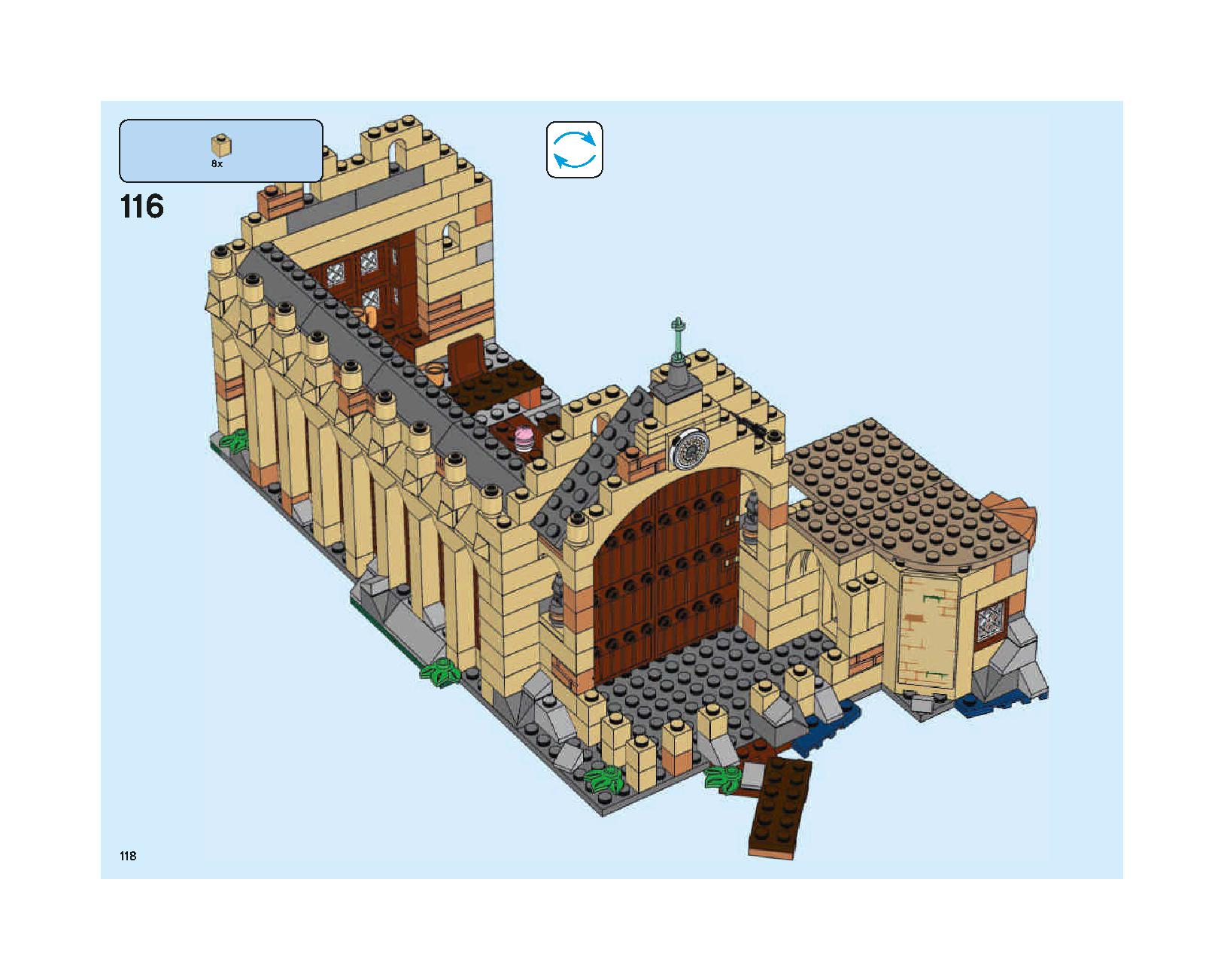 ホグワーツの大広間 75954 レゴの商品情報 レゴの説明書・組立方法 118 page