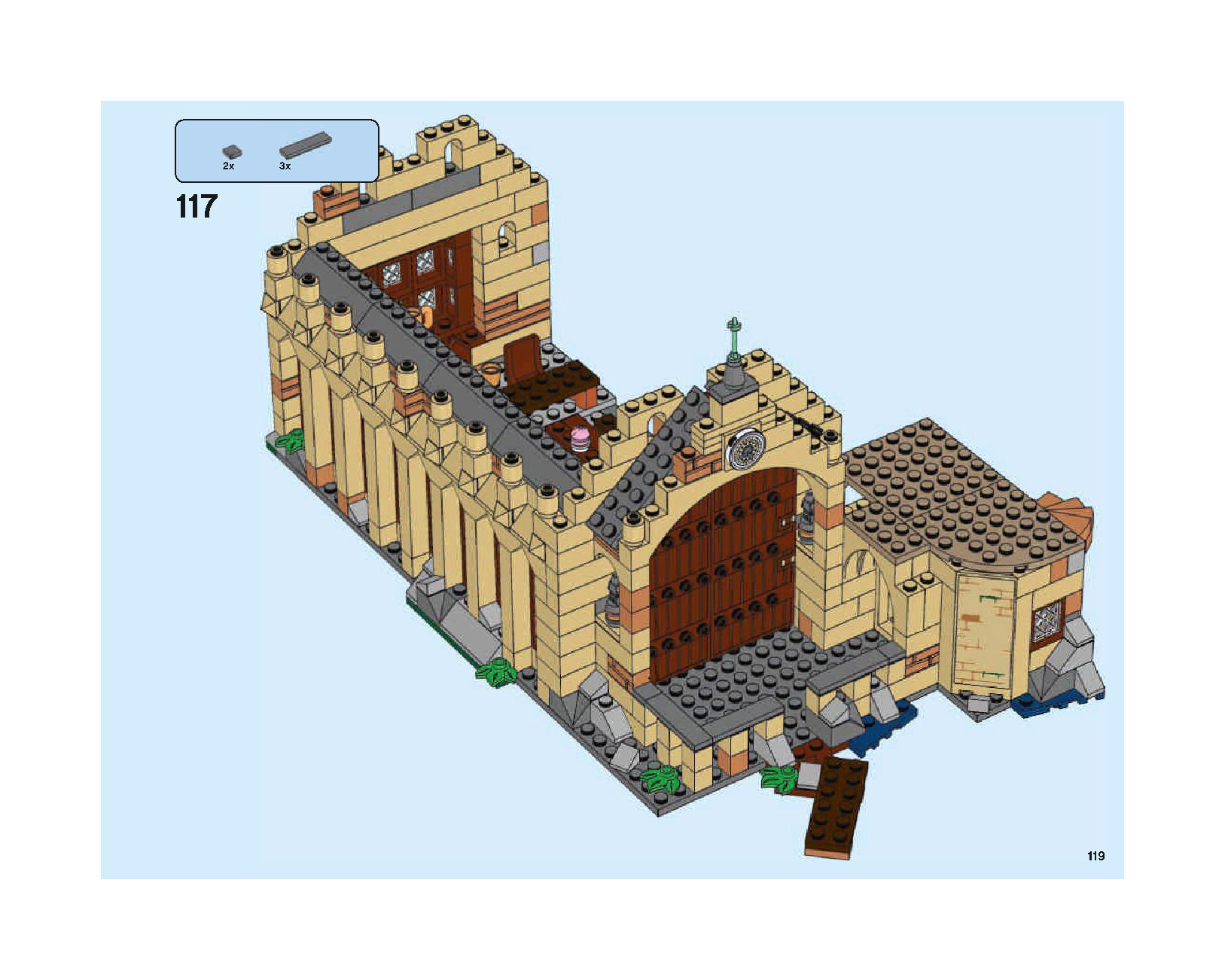 Hogwarts Great Hall 75954 LEGO information LEGO instructions 119 page