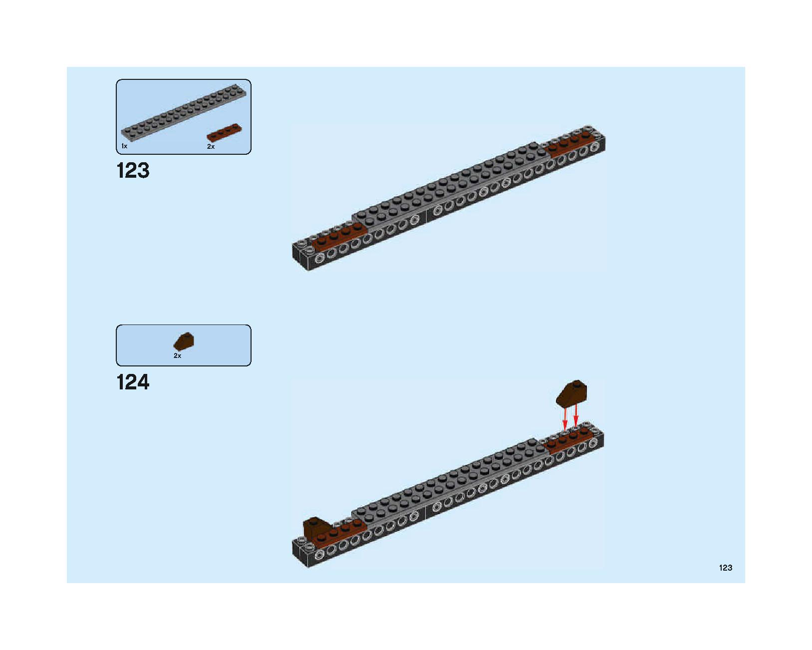 ホグワーツの大広間 75954 レゴの商品情報 レゴの説明書・組立方法 123 page