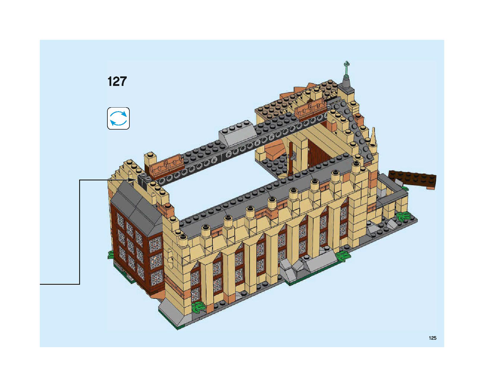 ホグワーツの大広間 75954 レゴの商品情報 レゴの説明書・組立方法 125 page