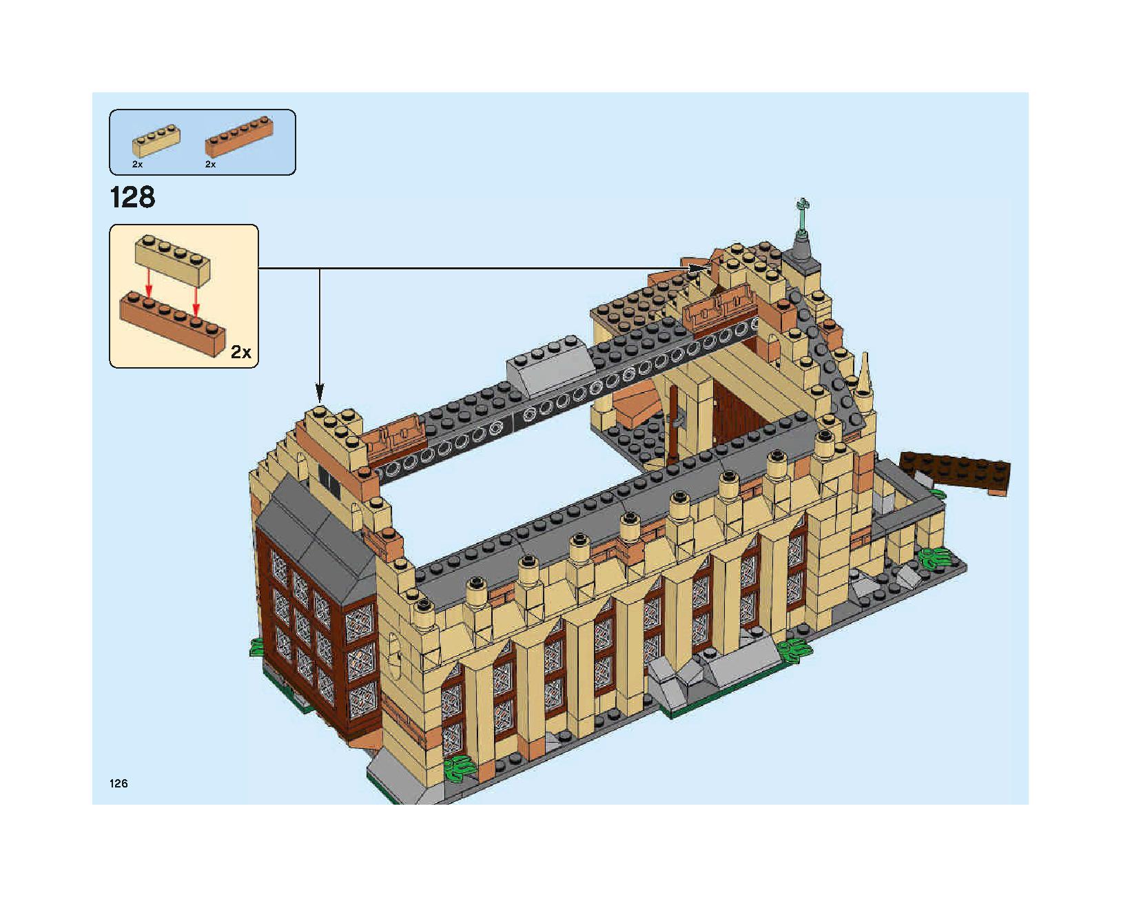 ホグワーツの大広間 75954 レゴの商品情報 レゴの説明書・組立方法 126 page