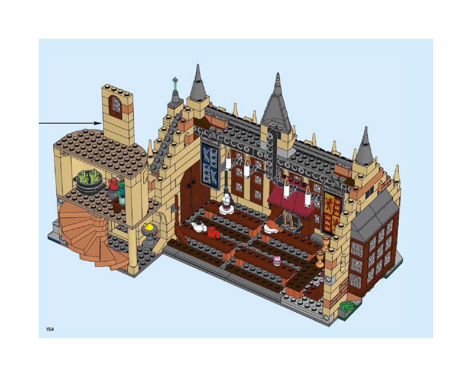 Hogwarts Great Hall 75954 LEGO information LEGO instructions 154 page