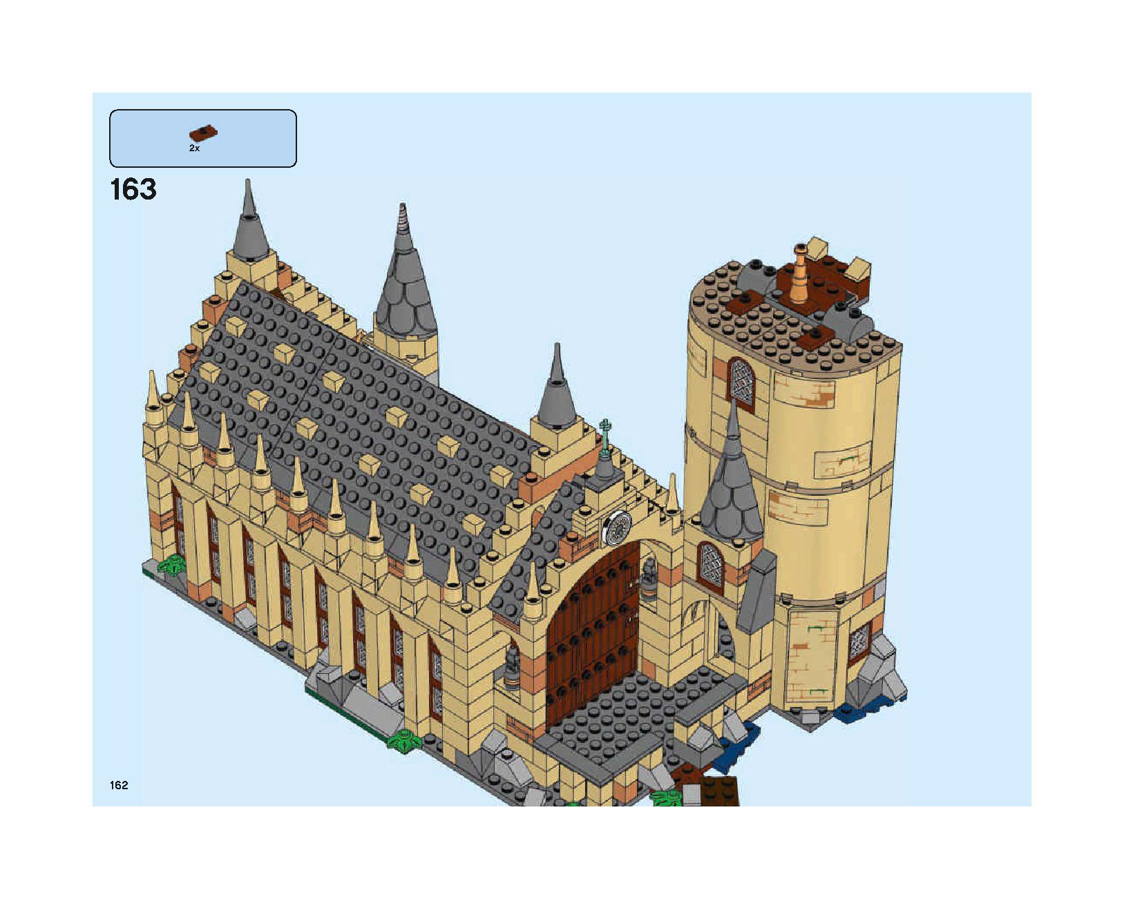 Hogwarts Great Hall 75954 LEGO information LEGO instructions 162 page