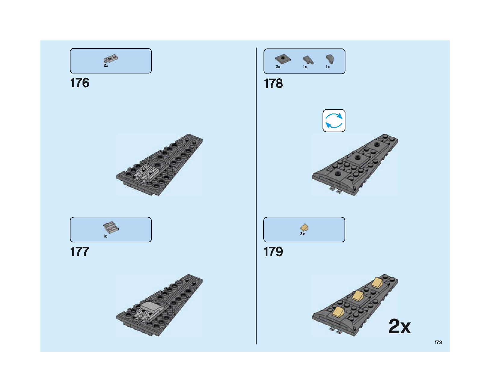 ホグワーツの大広間 75954 レゴの商品情報 レゴの説明書・組立方法 173 page