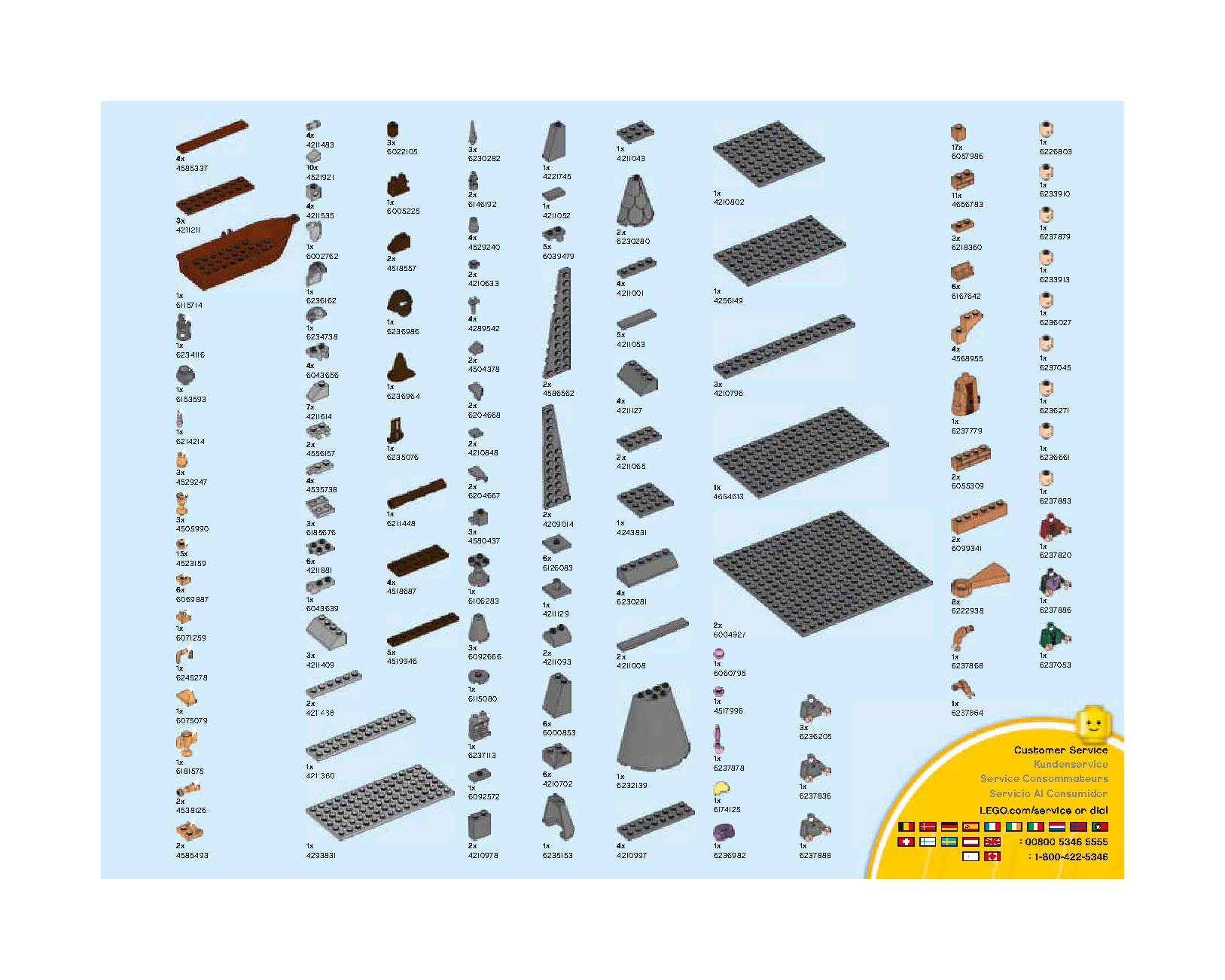 ホグワーツの大広間 75954 レゴの商品情報 レゴの説明書・組立方法 183 page