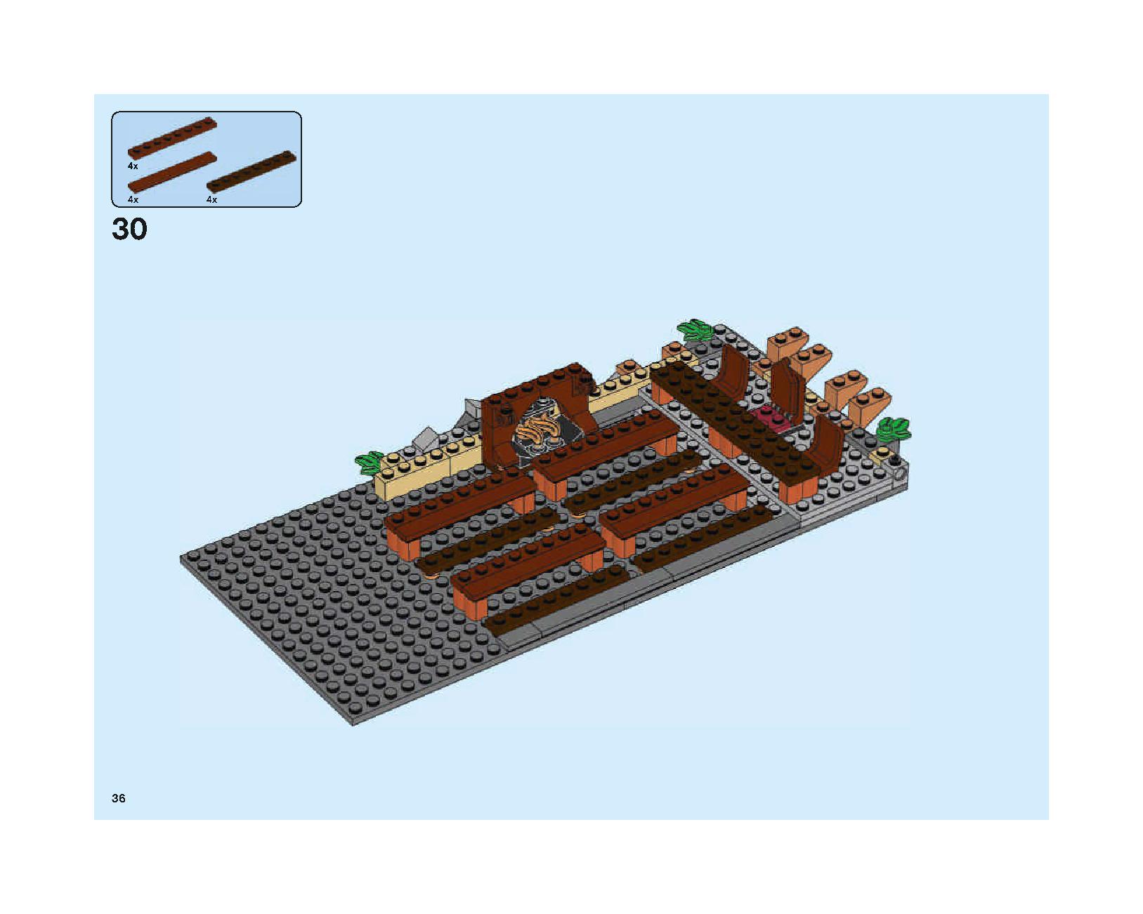 ホグワーツの大広間 75954 レゴの商品情報 レゴの説明書・組立方法 36 page