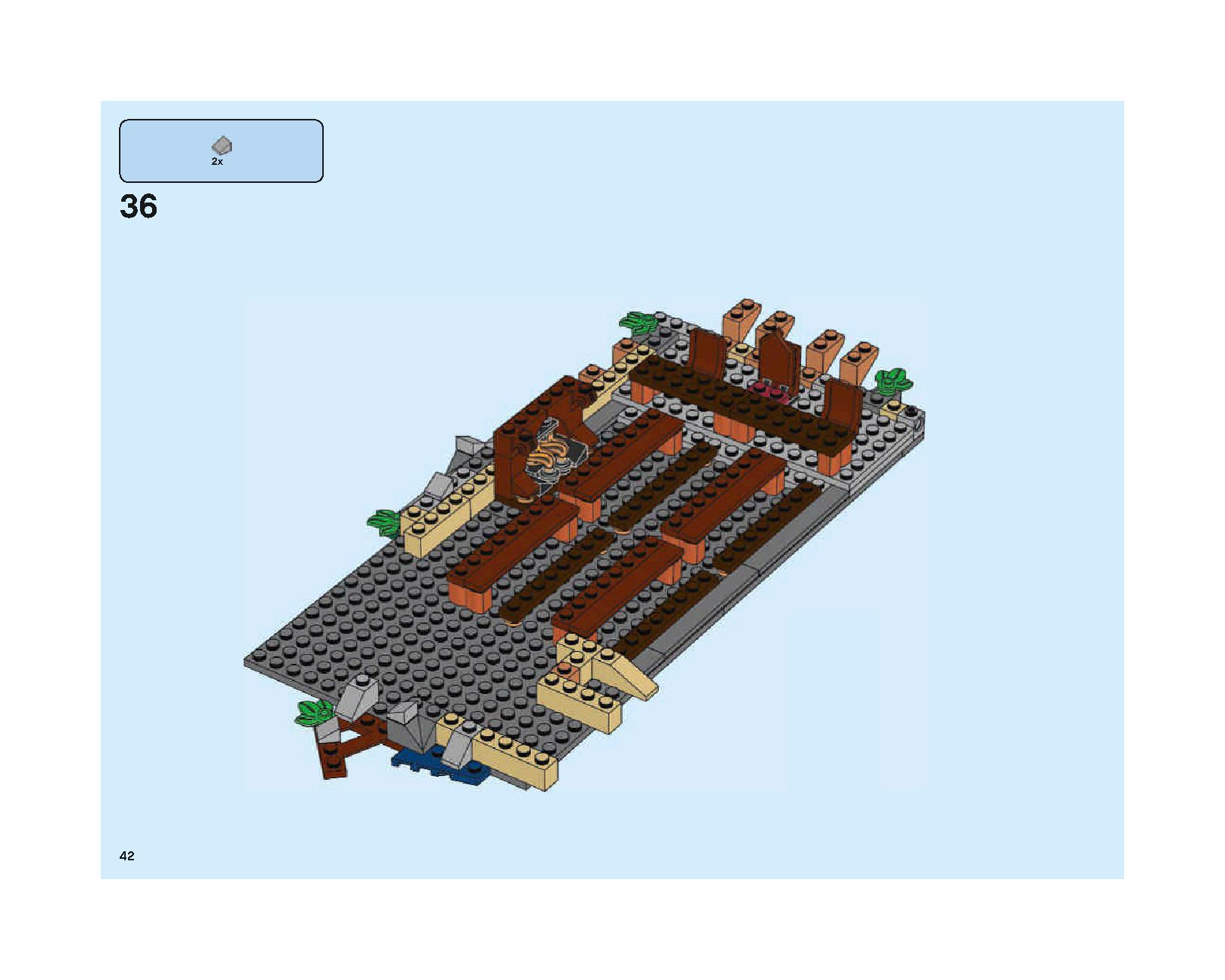 ホグワーツの大広間 75954 レゴの商品情報 レゴの説明書・組立方法 42 page