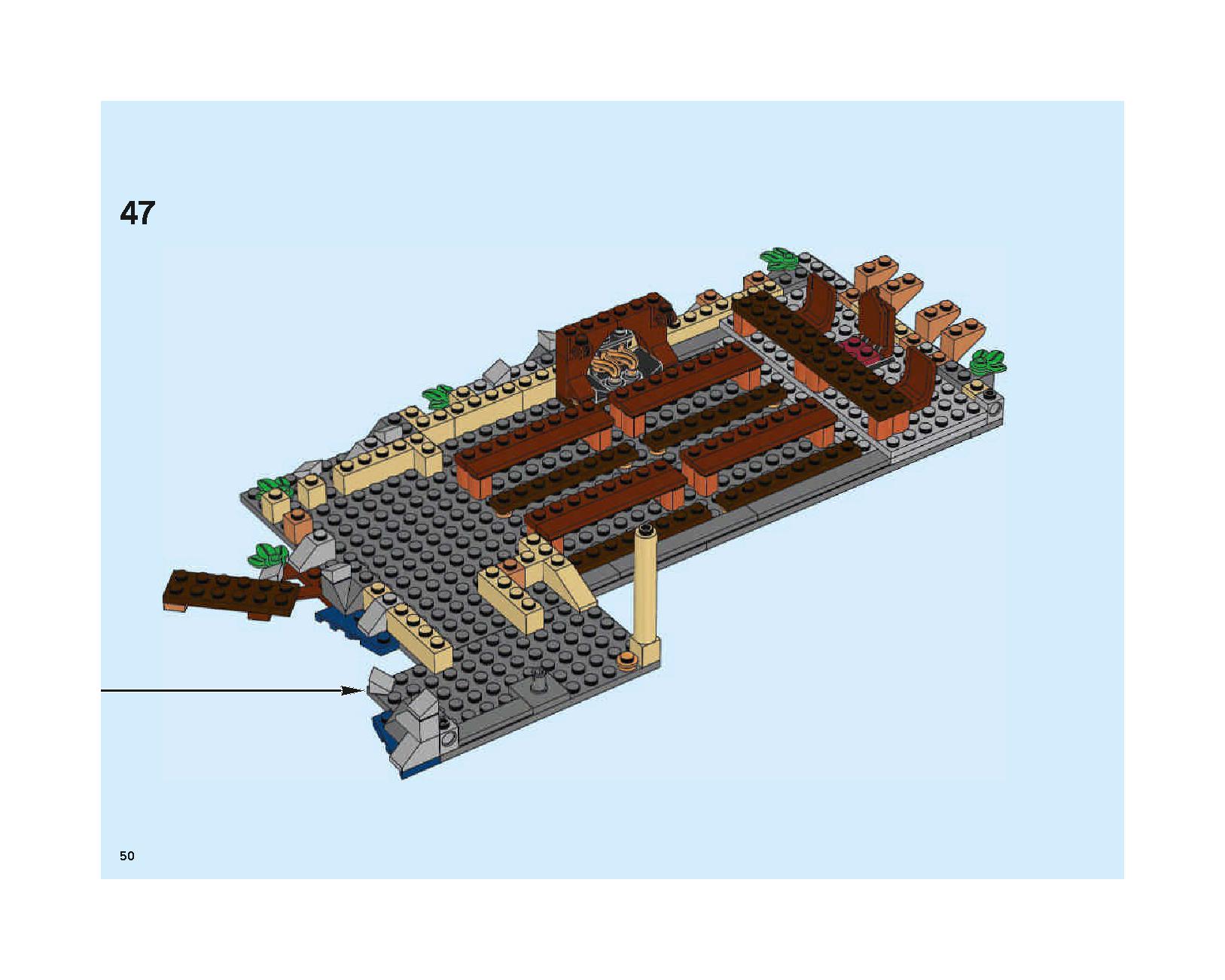 ホグワーツの大広間 75954 レゴの商品情報 レゴの説明書・組立方法 50 page
