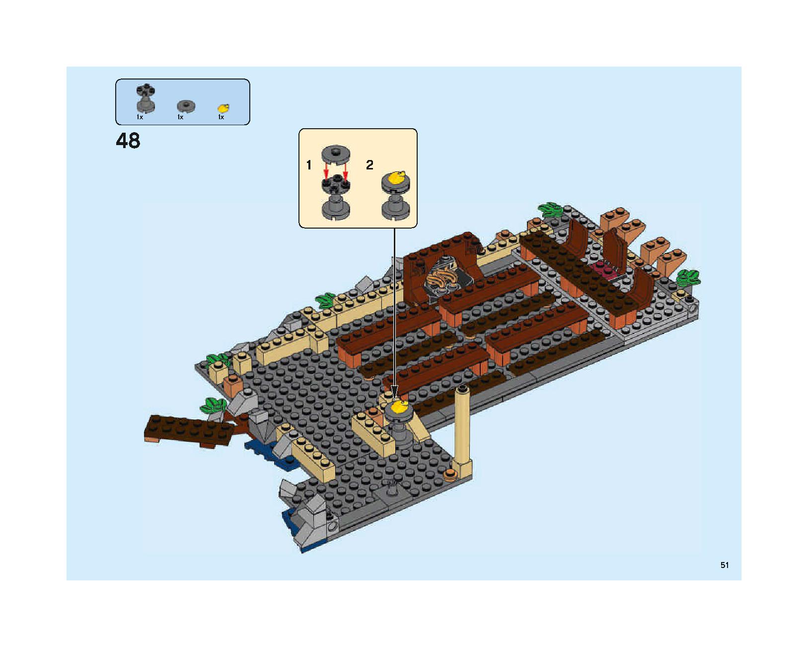 ホグワーツの大広間 75954 レゴの商品情報 レゴの説明書・組立方法 51 page