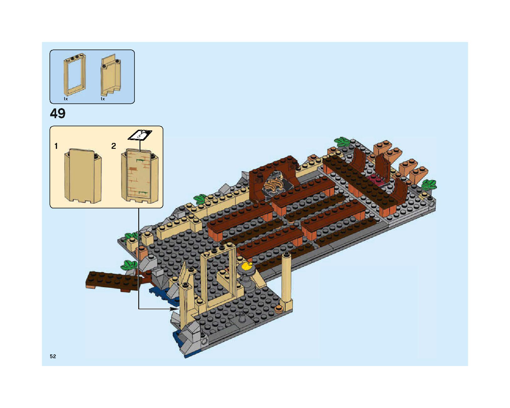 ホグワーツの大広間 75954 レゴの商品情報 レゴの説明書・組立方法 52 page