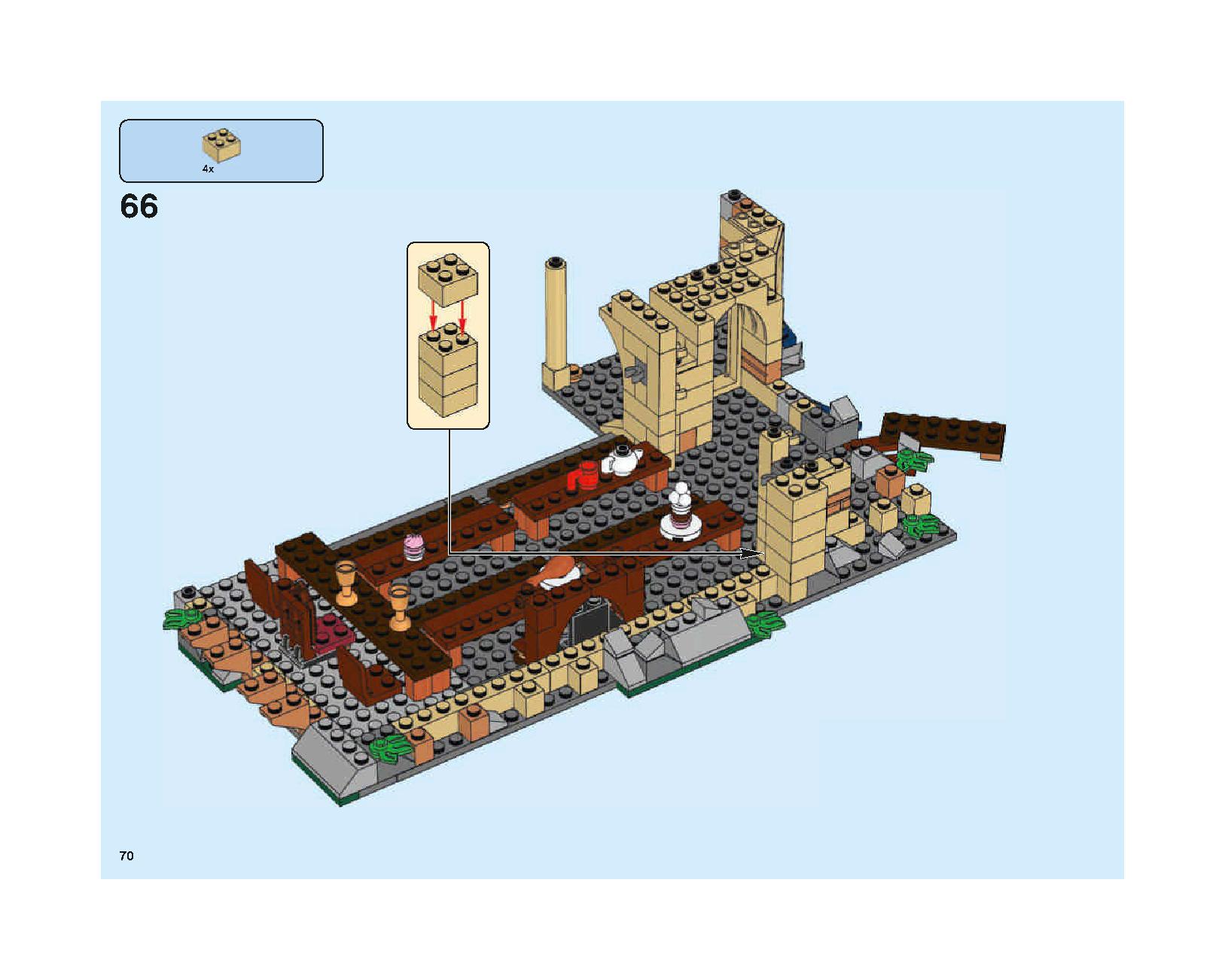 Hogwarts Great Hall 75954 LEGO information LEGO instructions 70 page