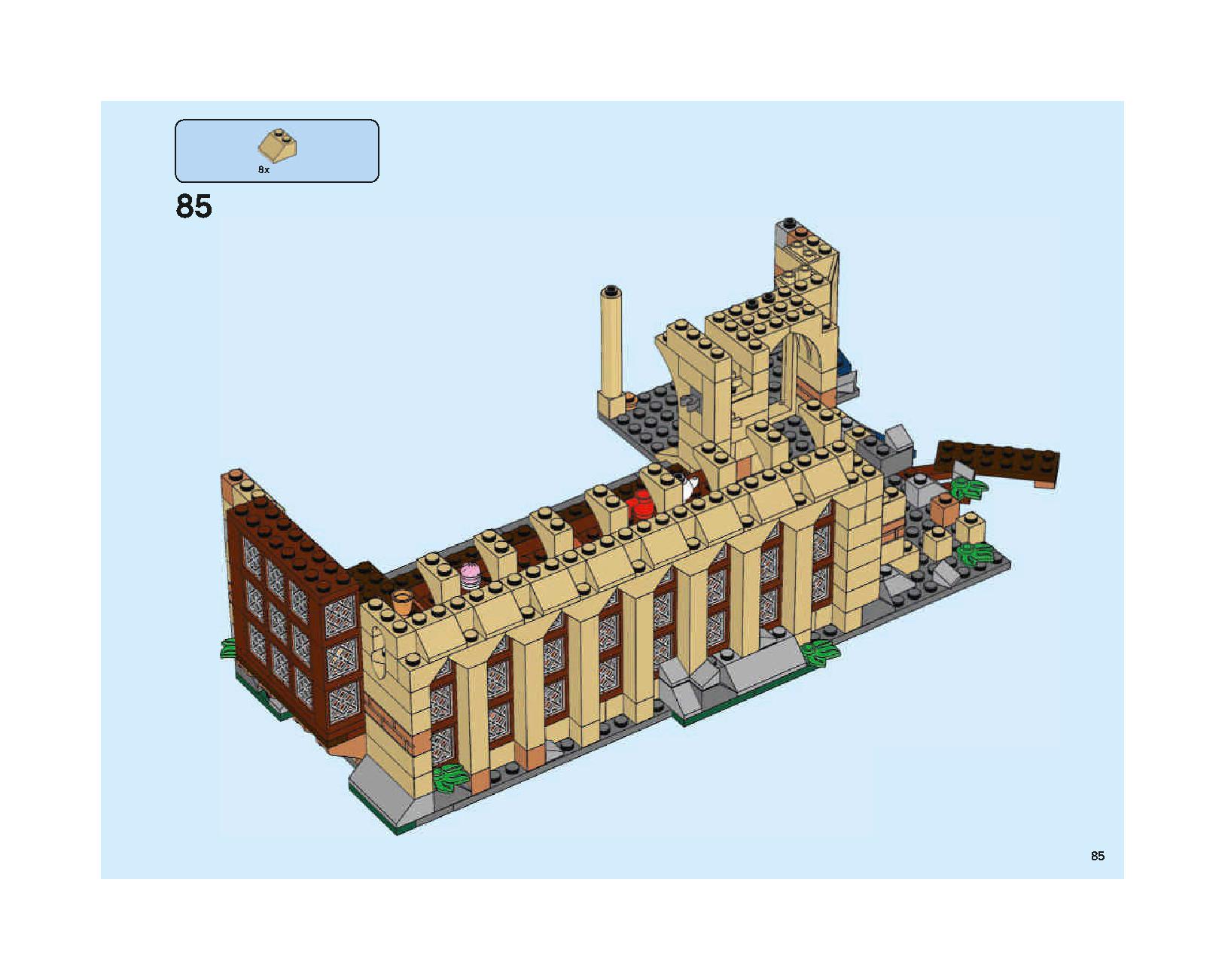 ホグワーツの大広間 75954 レゴの商品情報 レゴの説明書・組立方法 85 page