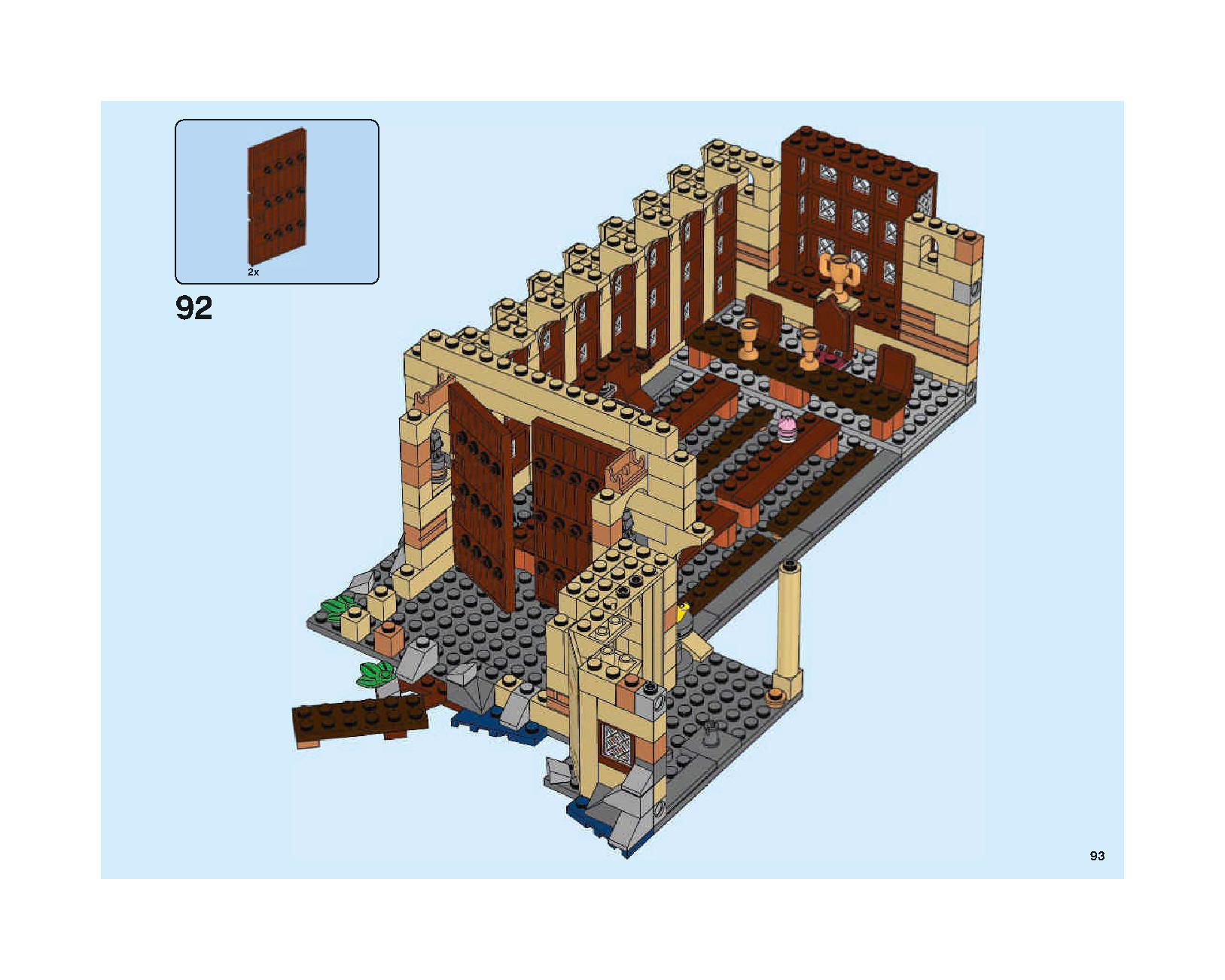 ホグワーツの大広間 75954 レゴの商品情報 レゴの説明書・組立方法 93 page