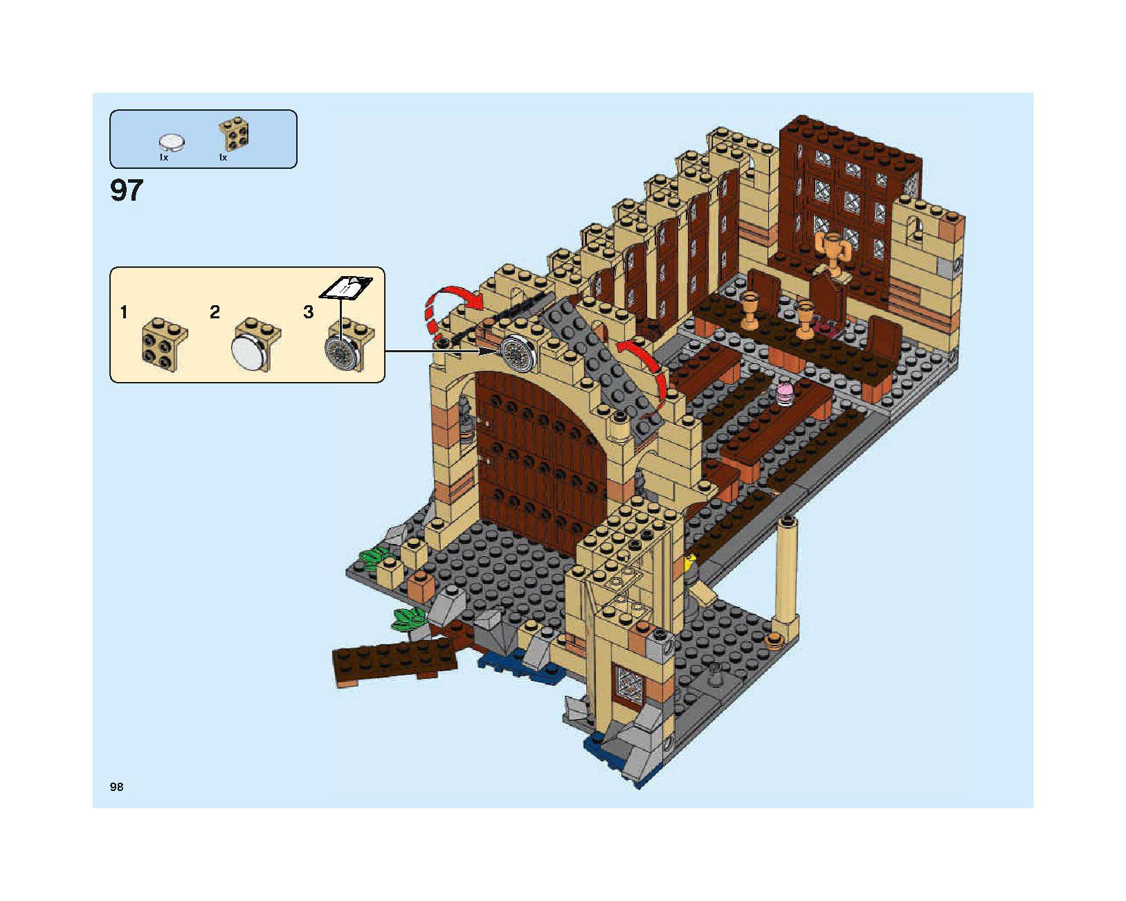 ホグワーツの大広間 75954 レゴの商品情報 レゴの説明書・組立方法 98 page