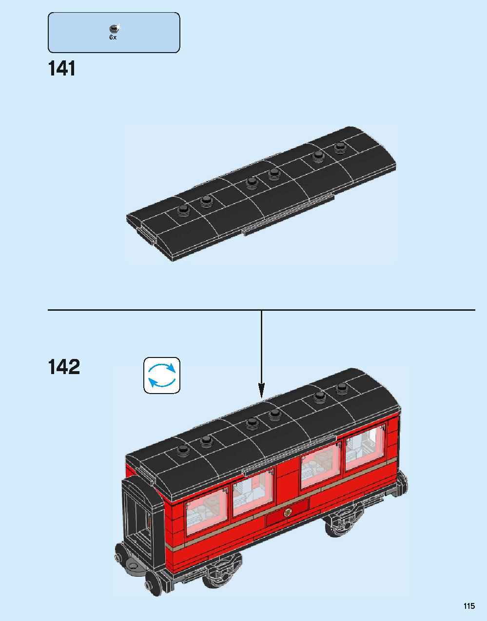 ホグワーツ特急 75955 レゴの商品情報 レゴの説明書・組立方法 115 page