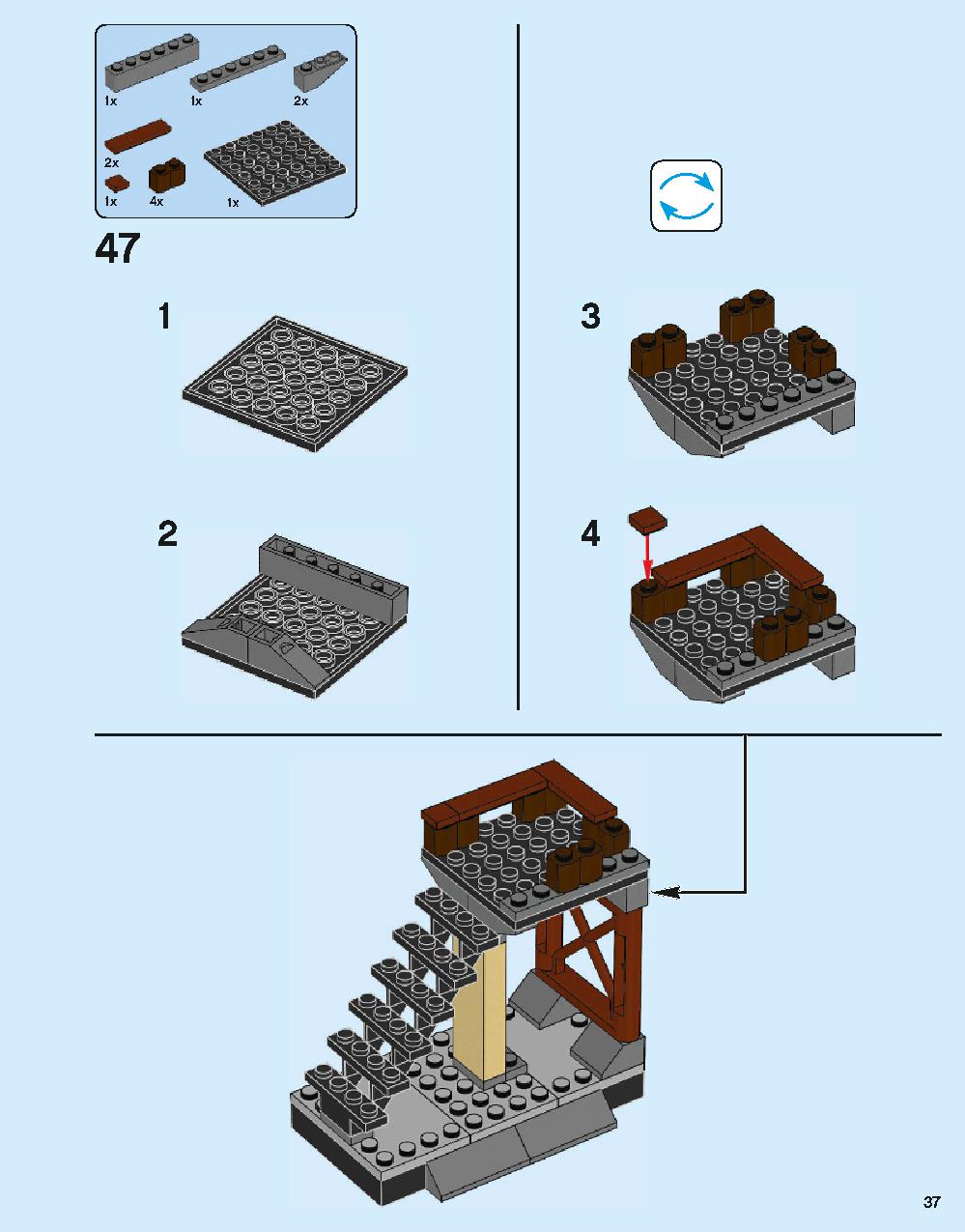 ホグワーツ特急 75955 レゴの商品情報 レゴの説明書・組立方法 37 page
