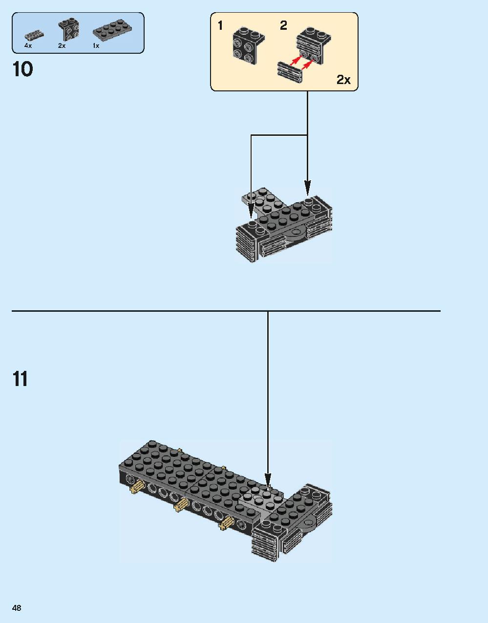 ホグワーツ特急 75955 レゴの商品情報 レゴの説明書・組立方法 48 page