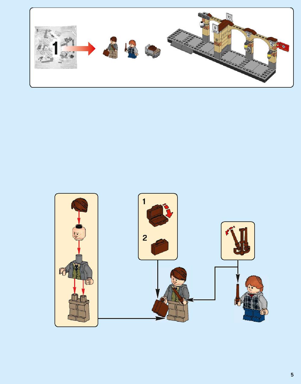 Hogwarts Express 75955 LEGO information LEGO instructions 5 page