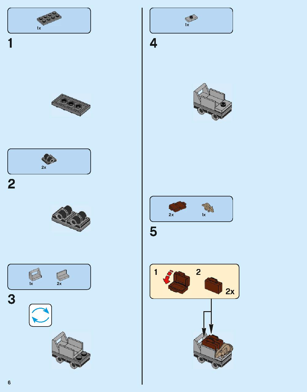 Hogwarts Express 75955 LEGO information LEGO instructions 6 page