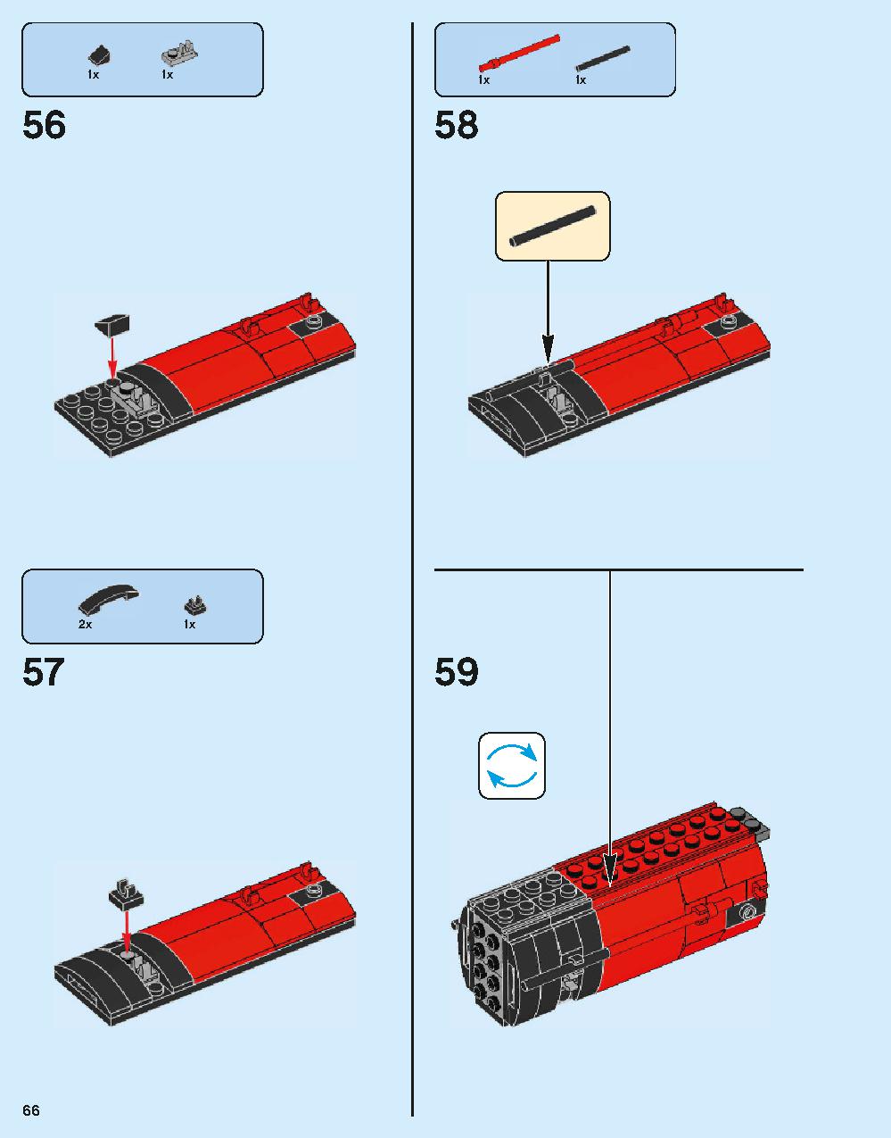 ホグワーツ特急 75955 レゴの商品情報 レゴの説明書・組立方法 66 page
