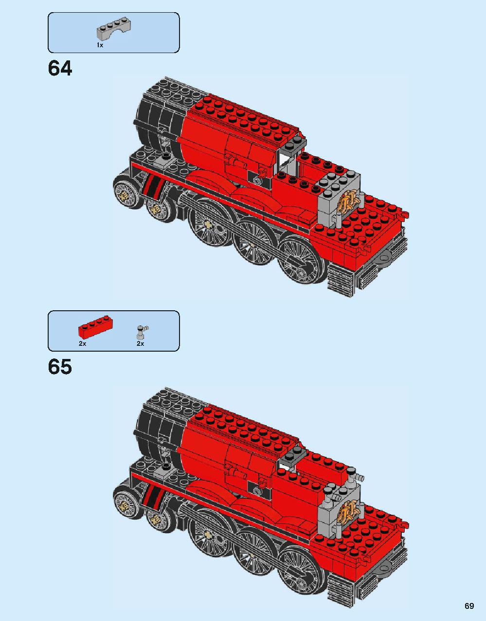 Hogwarts Express 75955 LEGO information LEGO instructions 69 page