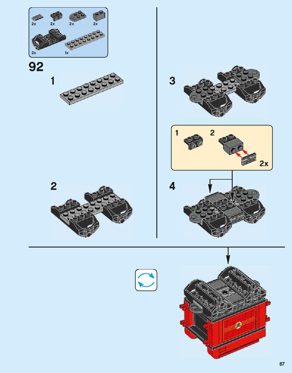 ホグワーツ特急 75955 レゴの商品情報 レゴの説明書・組立方法 87 page