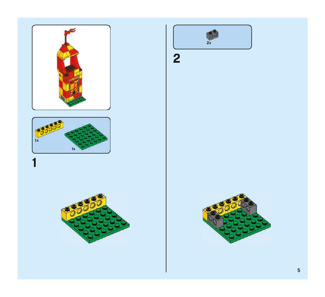 Quidditch Match 75956 LEGO information LEGO instructions 5 page