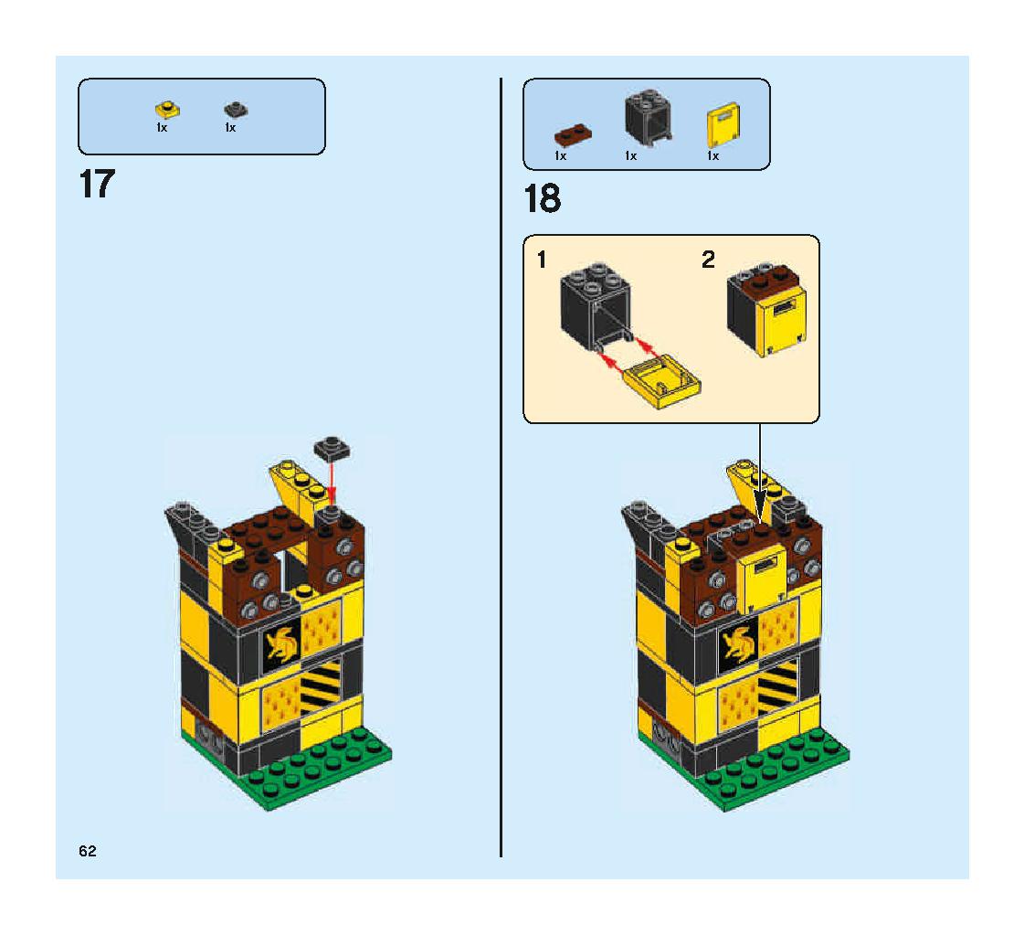 クィディッチ 対決 75956 レゴの商品情報 レゴの説明書・組立方法 62 page