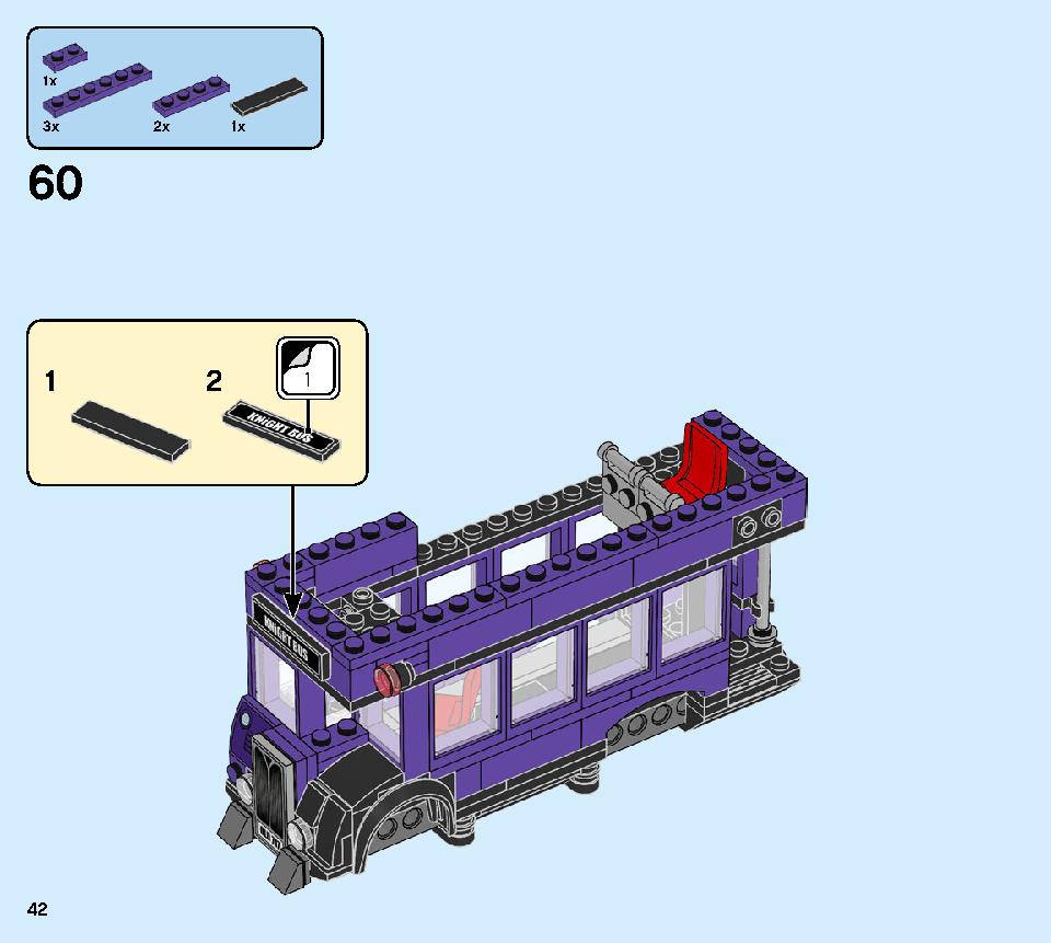 The Knight Bus 75957 LEGO information LEGO instructions 42 page