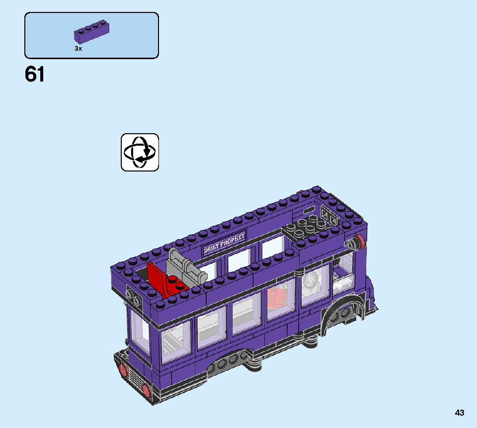 夜の騎士バス™ 75957 レゴの商品情報 レゴの説明書・組立方法 43 page