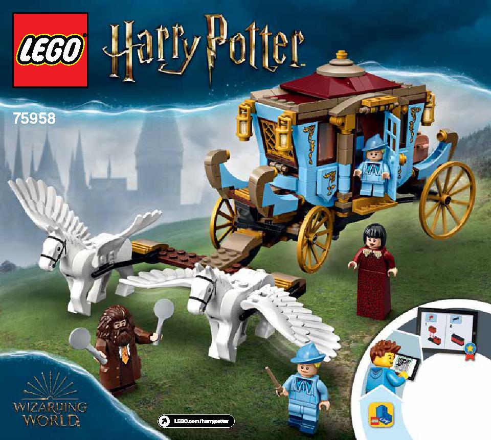 Beauxbatons' Carriage: Arrival at Hogwarts 75958 LEGO information LEGO instructions 1 page