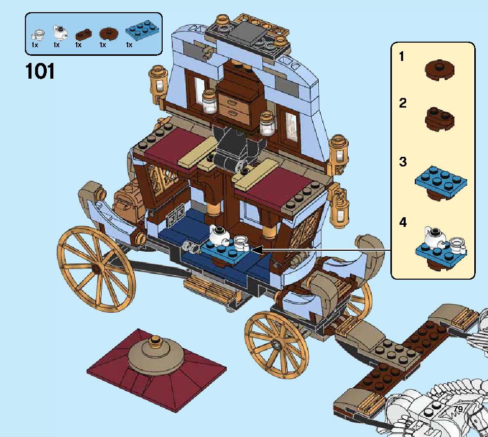 Beauxbatons' Carriage: Arrival at Hogwarts 75958 LEGO information LEGO instructions 79 page
