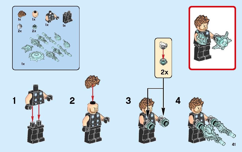 Thor's Weapon Quest 76102 LEGO information LEGO instructions 41 page