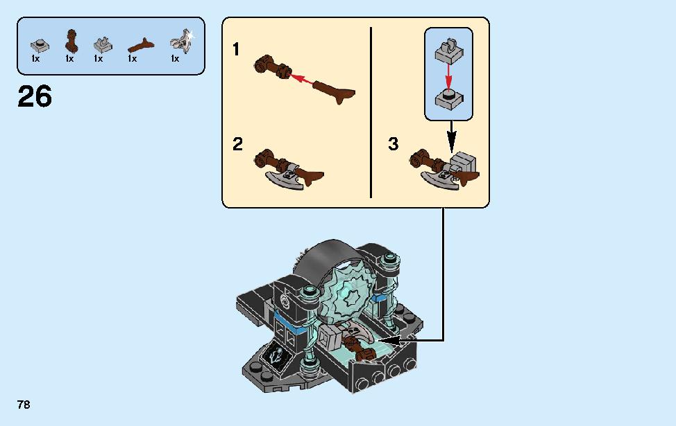 Thor's Weapon Quest 76102 LEGO information LEGO instructions 78 page