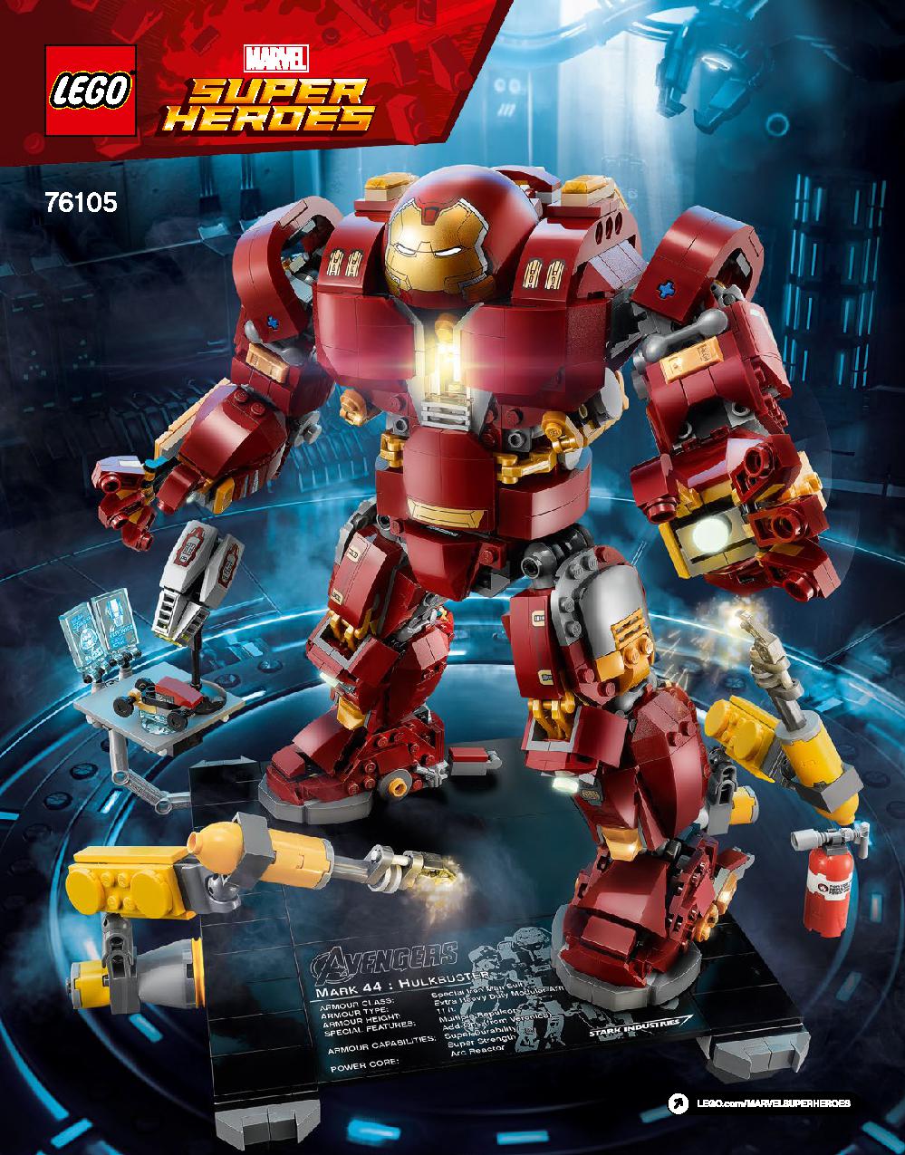The Hulkbuster: Ultron Edition 76105 LEGO information LEGO instructions 1 page