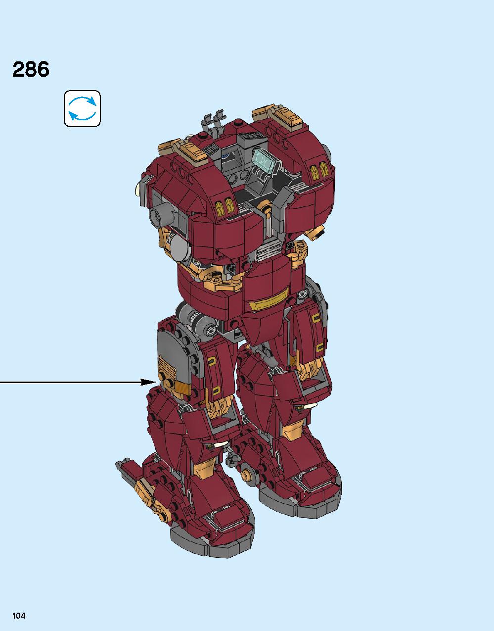 The Hulkbuster: Ultron Edition 76105 LEGO information LEGO instructions 104 page