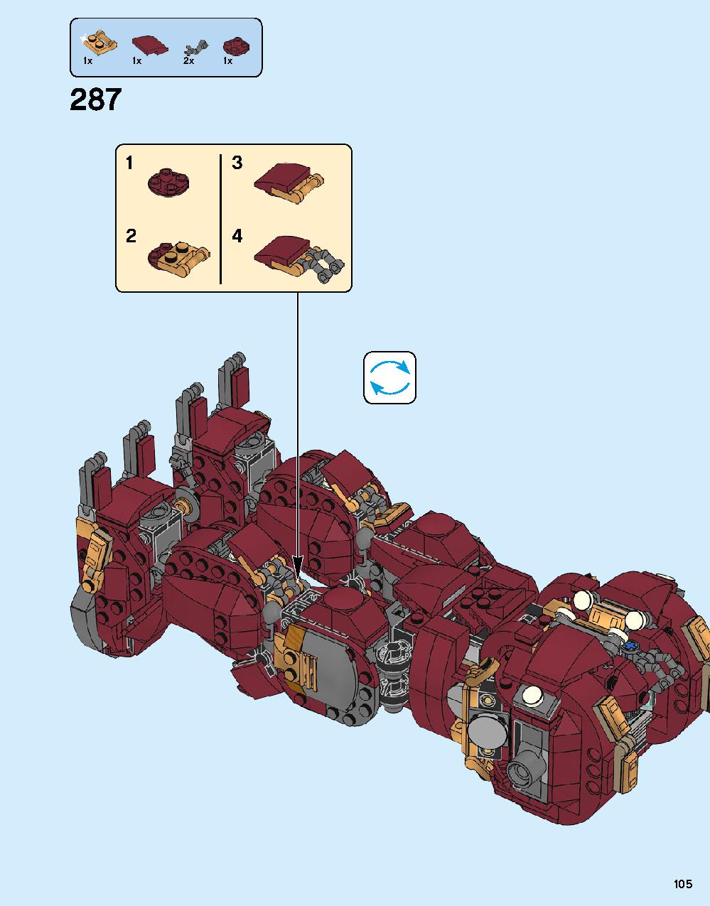 The Hulkbuster: Ultron Edition 76105 LEGO information LEGO instructions 105 page
