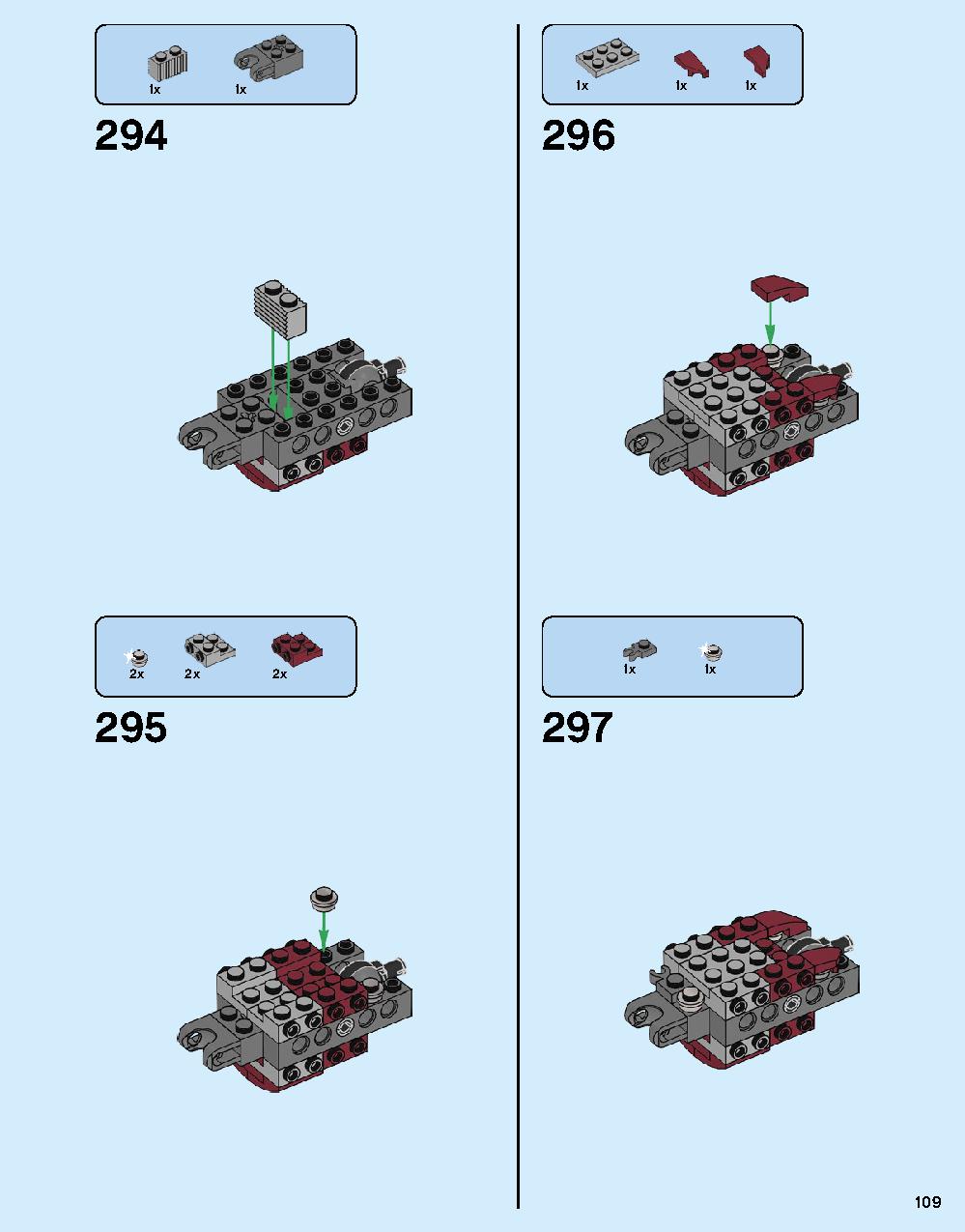 The Hulkbuster: Ultron Edition 76105 LEGO information LEGO instructions 109 page